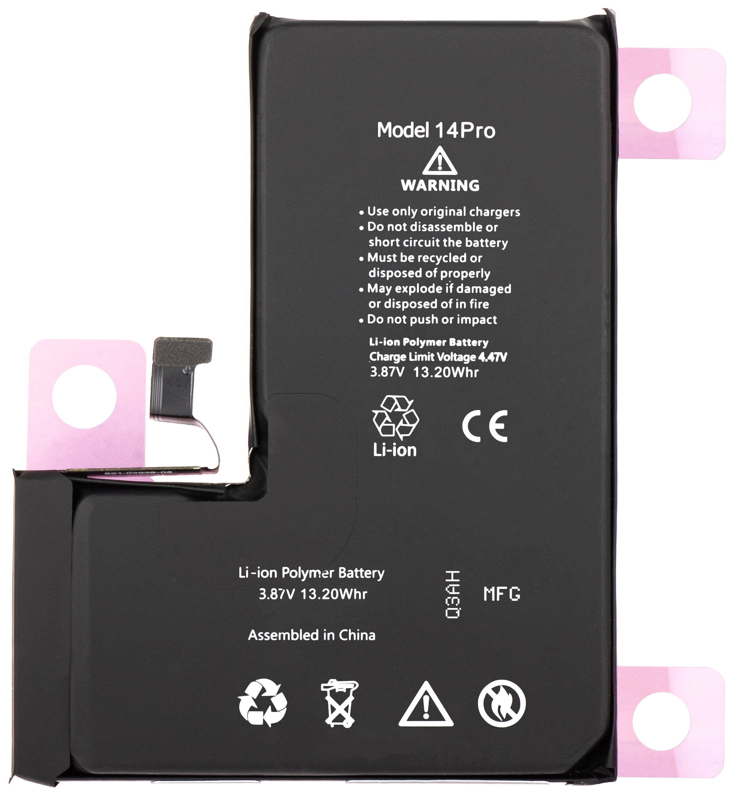 Apple iPhone 14 Pro 512GB バッテリー94% OEM Original Apple Replacement Battery for Apple iPhone 14 Pro 100