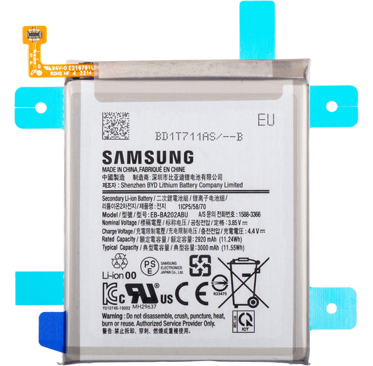 Батерия Samsung Galaxy Galaxy A10e A102 / A20e A202, EB-BA202ABU, сервизен пакет GH82-20188A