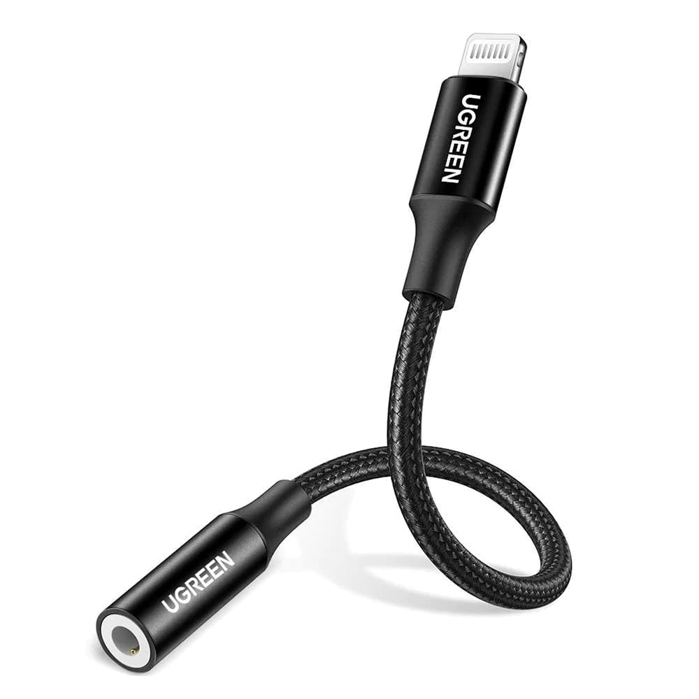 Аудио адаптер Lightning - 3.5mm UGREEN US211 (30756), Черен