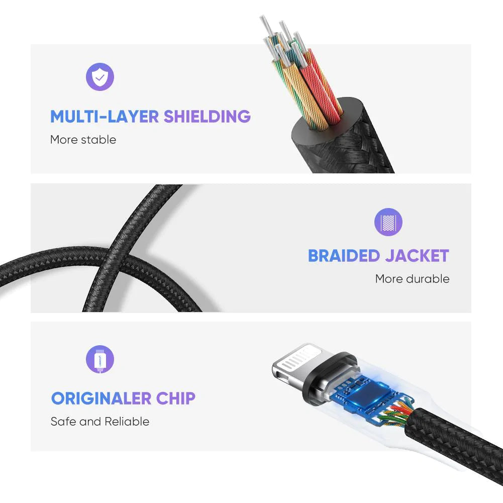 Аудио адаптер Lightning - 3.5mm UGREEN US211 (30756), Черен