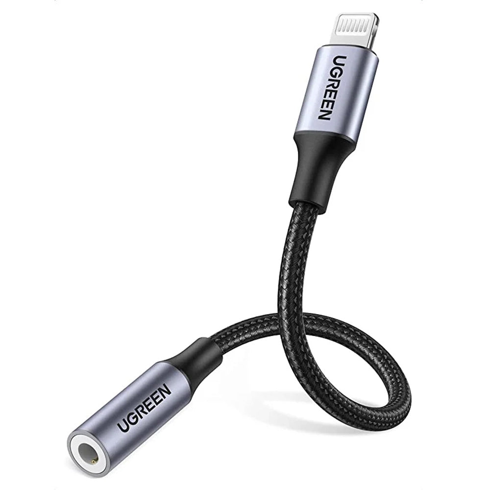 Аудио адаптер Lightning - 3.5mm UGREEN US211 (30756), Черен