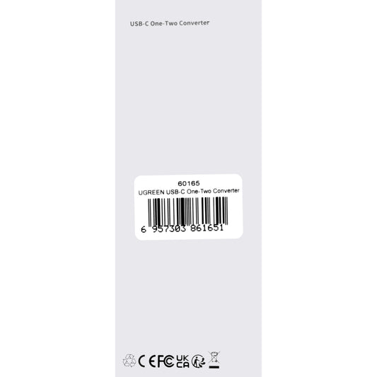 USB-C - USB-C / USB-C аудио адаптер UGREEN CM232, сив