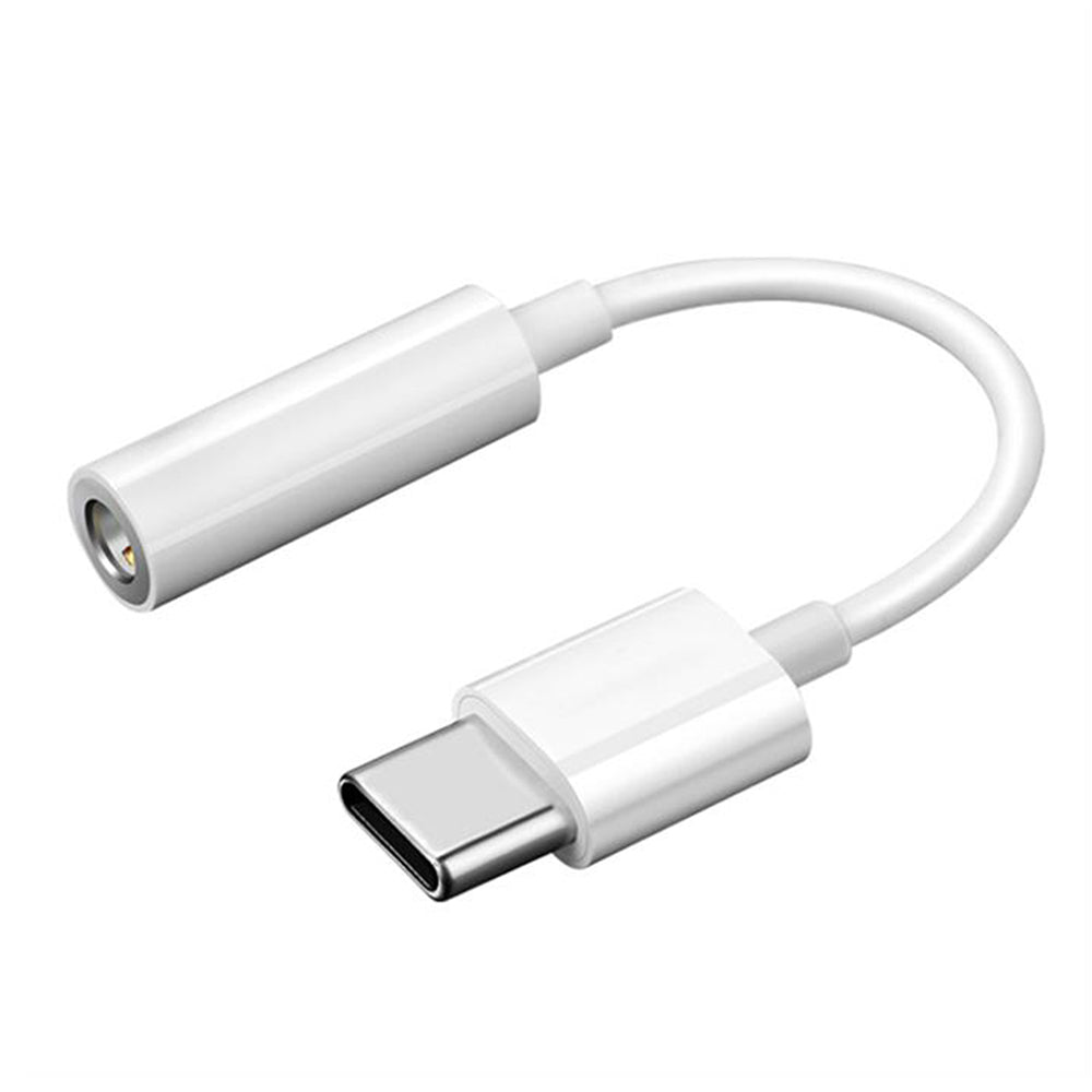 Аудио адаптер USB-C - 3.5mm Techsuit AC18 MusicBox, Бял, Комплект 2 броя