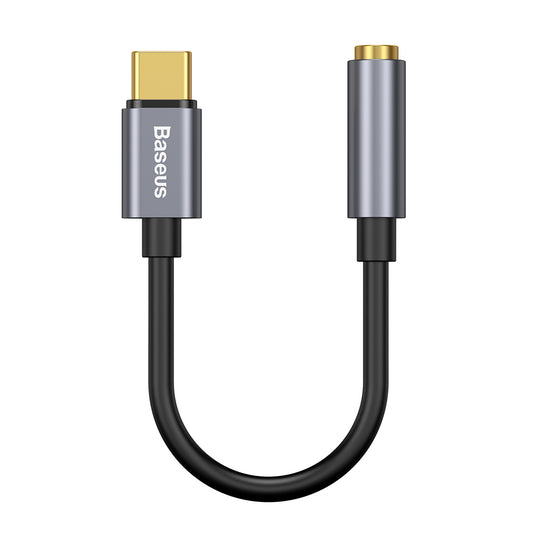 Аудио адаптер 3,5 мм - USB-C Baseus L54, сив CATL54-0G
