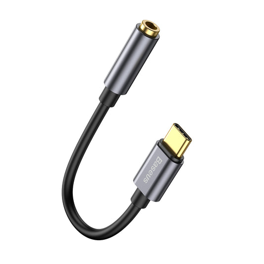 Аудио адаптер 3,5 мм - USB-C Baseus L54, сив CATL54-0G