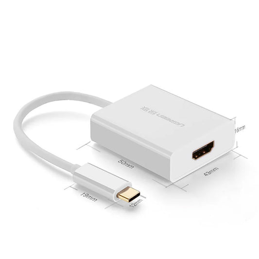 Адаптер за аудио и видео USB-C - HDMI UGREEN, Бял