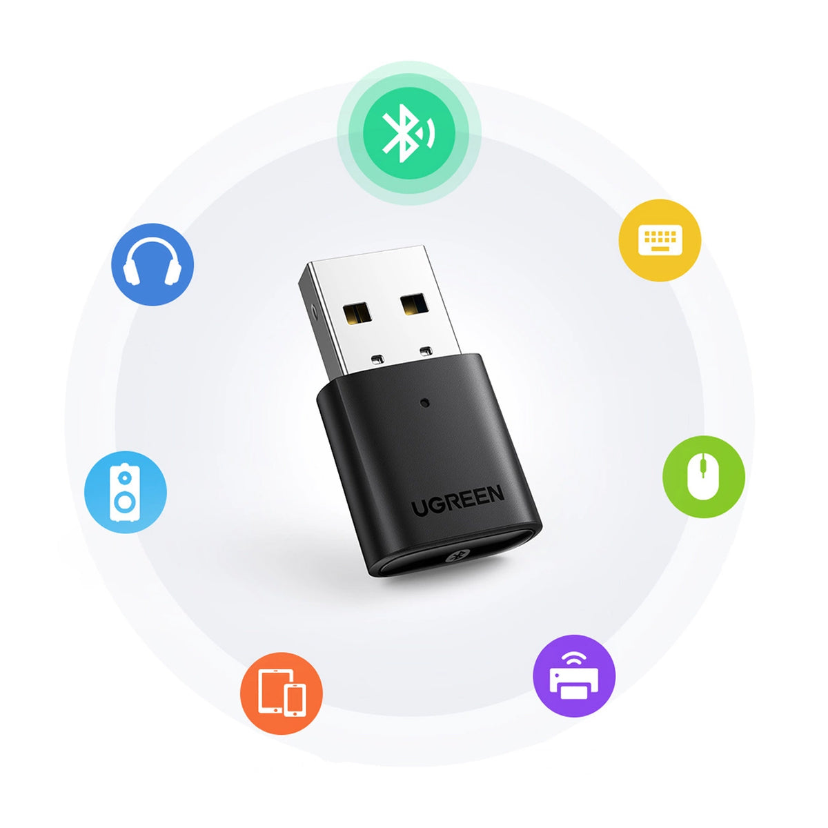 USB Bluetooth адаптер UGREEN CM390 (80889), Черен