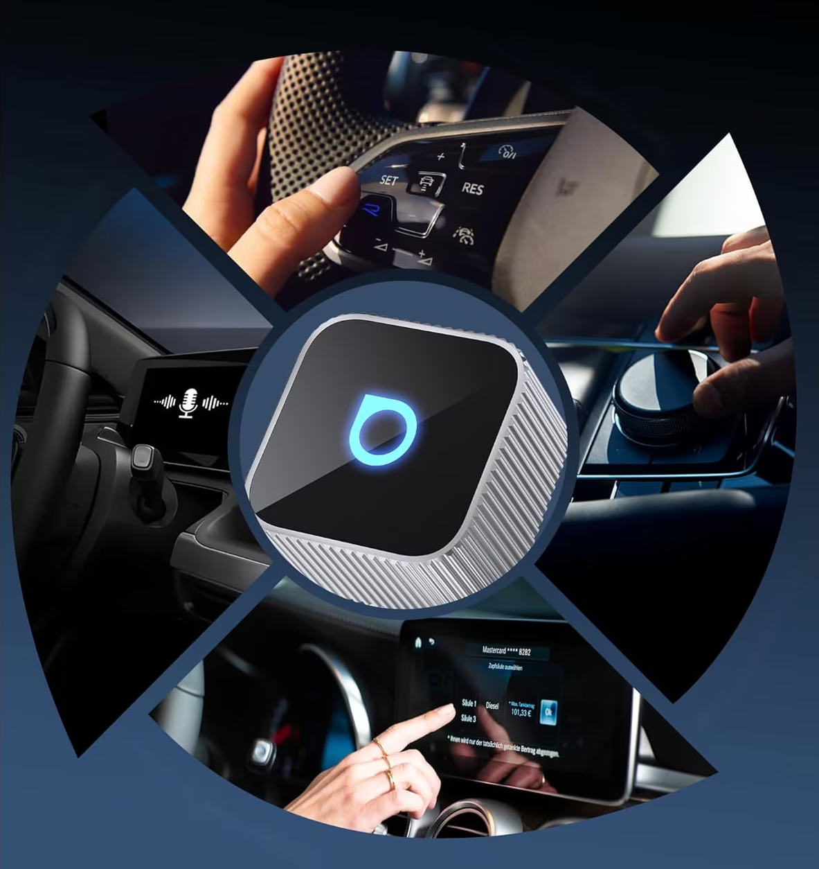 Адаптер Carplay / Android Auto Wireless Ottocast Mini Cube Style B за Apple iPhone / Android Series CP88-T2