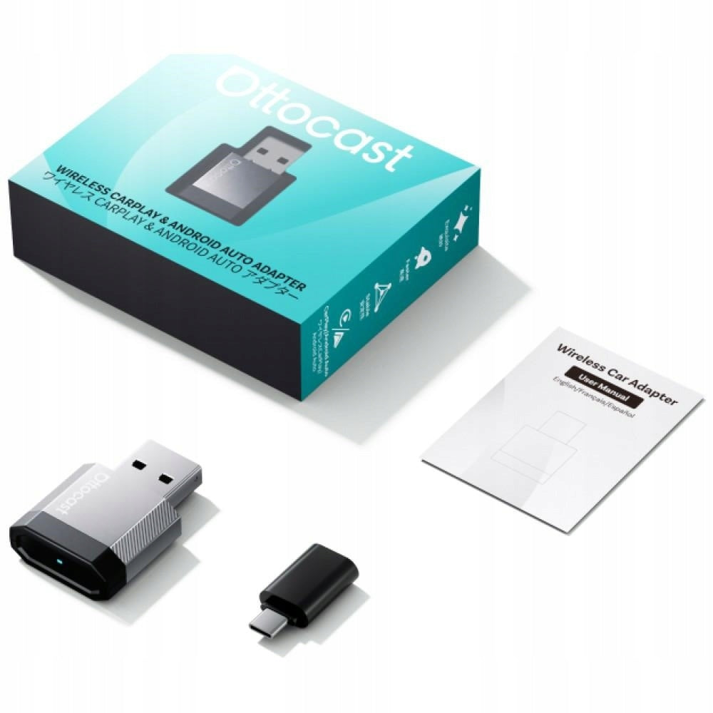 Безжичен адаптер Carplay / Android Auto Ottocast Mini Nova за Apple iPhone / Android Series CA530-T3