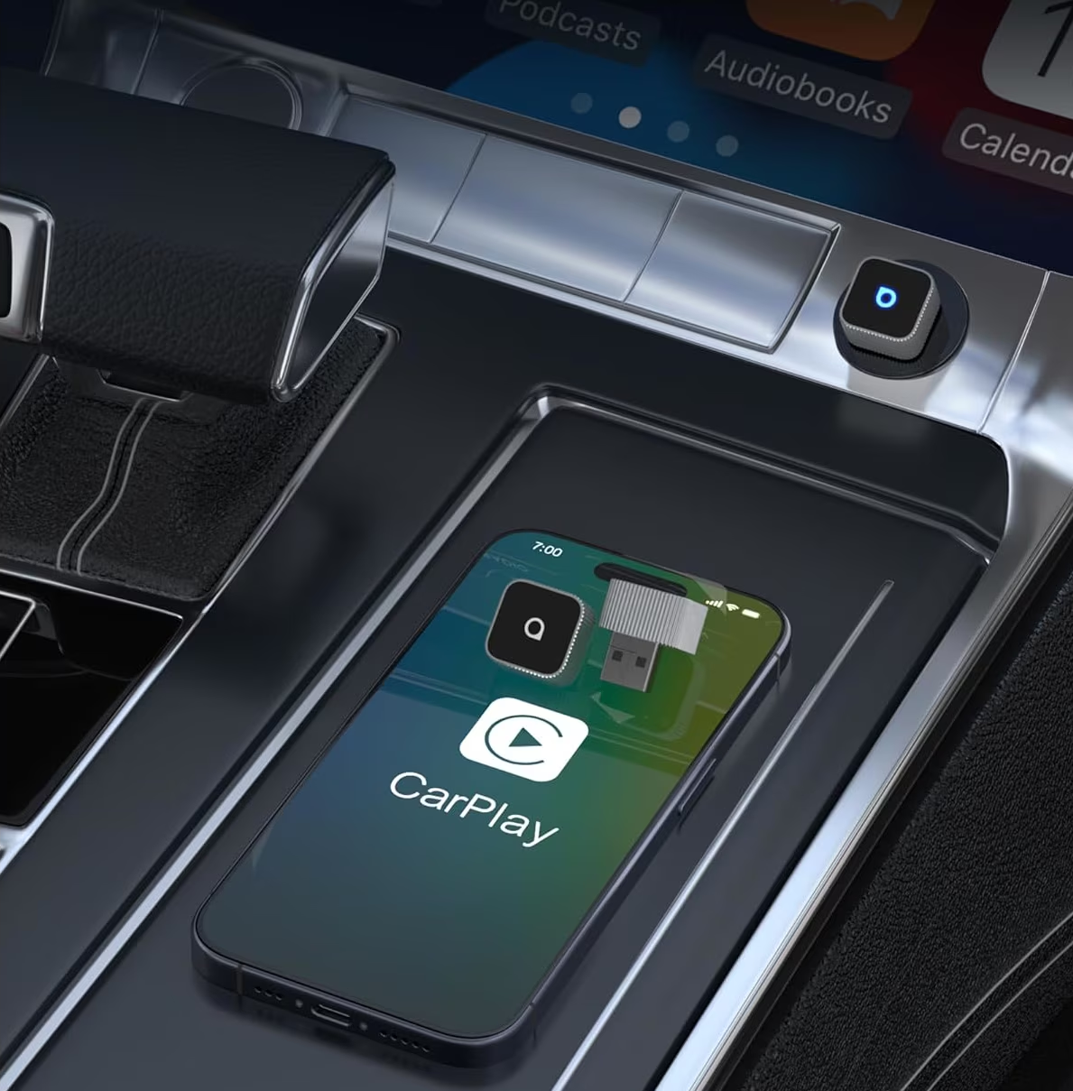 Адаптер Carplay / Android Auto Wireless Ottocast Mini Cube Style B за Apple iPhone / Android Series CP88-T2