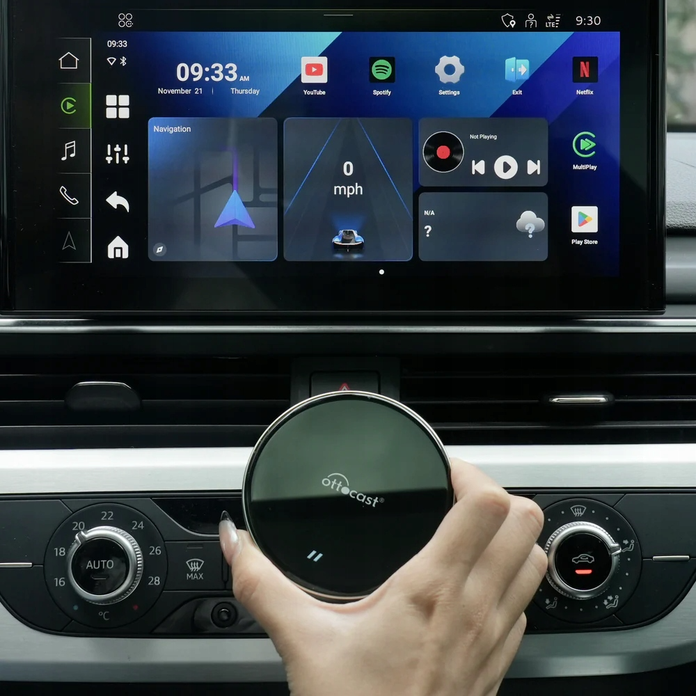 Адаптер Carplay / Android Auto Wireless Ottocast OttoAibox P3 Lite за Apple iPhone / Android Series