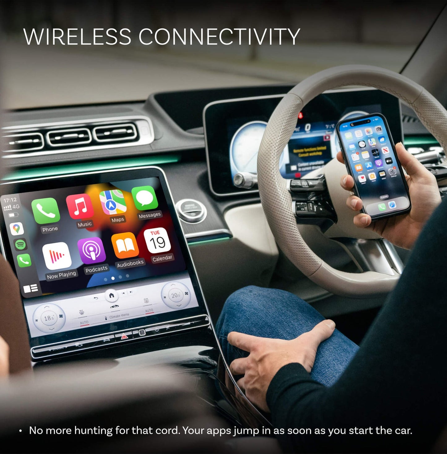 Безжичен адаптер Carplay / Android Auto Ottocast Mini Pico Style B за Apple iPhone / Android Series CA525-T3