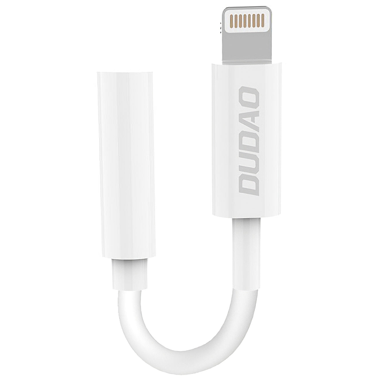 Аудио адаптер Lightning - 3.5mm Dudao L16i, Бял