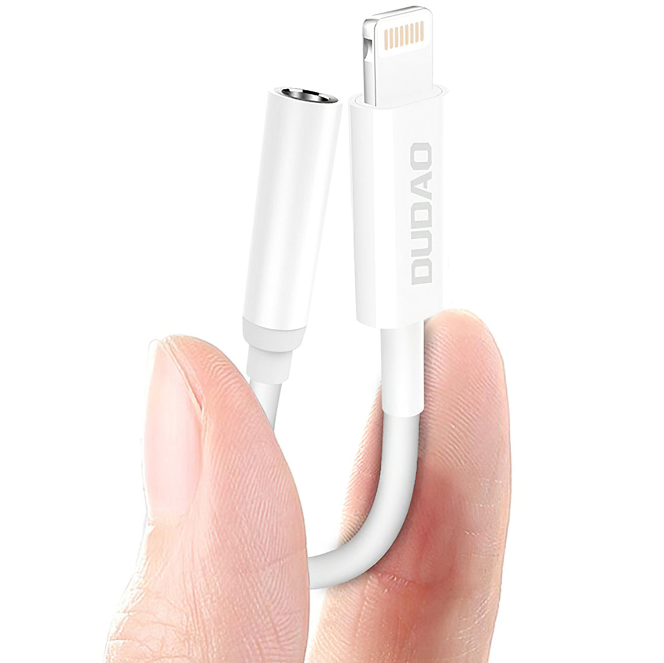 Аудио адаптер Lightning - 3.5mm Dudao L16i, Бял
