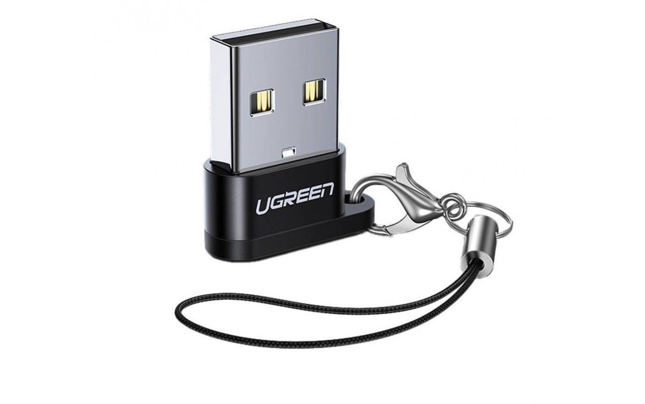 Адаптер за данни и зареждане USB-C - USB-A UGREEN US280, Черен
