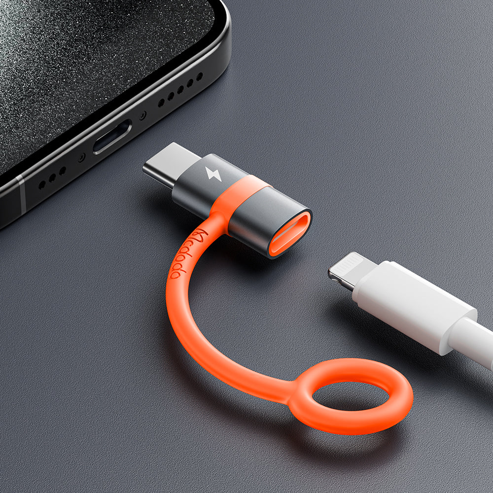 Адаптер за данни и зареждане Lightning - USB-C McDodo OT-5530, Сив