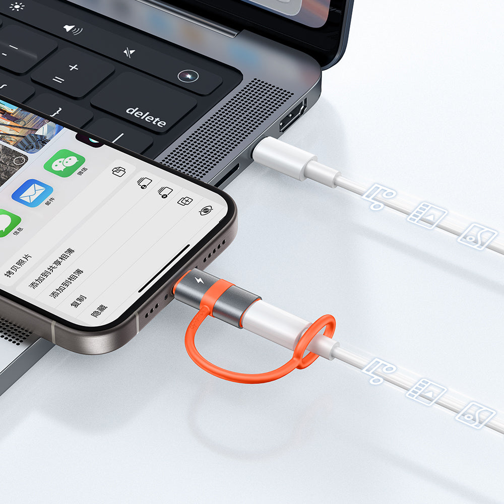 Адаптер за данни и зареждане Lightning - USB-C McDodo OT-5530, Сив