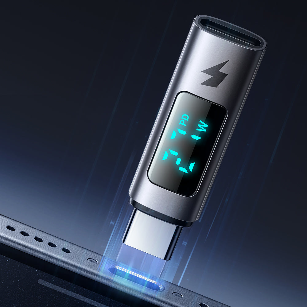 Адаптер за данни и зареждане Lightning - USB-C McDodo OT-5990 Wales Display, Черен