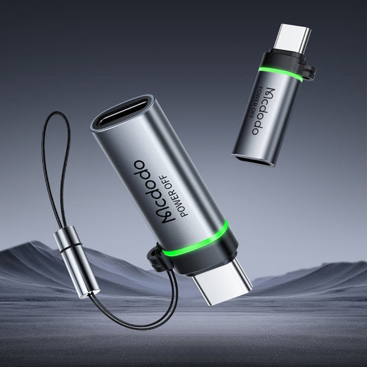 Адаптер за данни и зареждане Lightning - USB-C McDodo OT-6010 Power Off, Черен