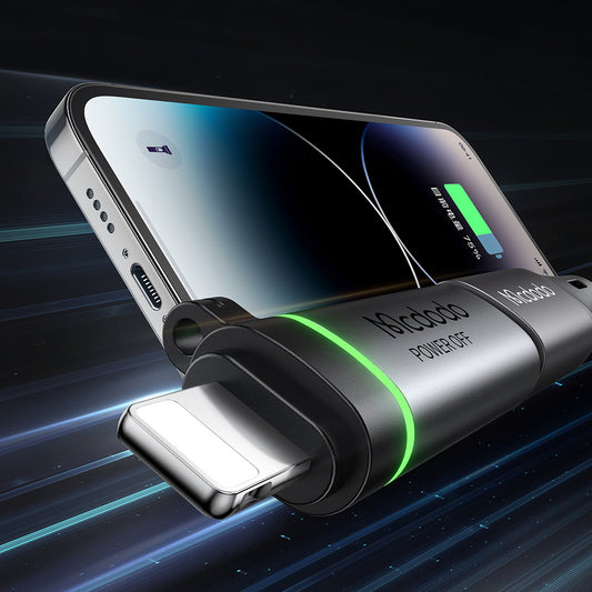 Адаптер за данни и зареждане USB-C - Lightning McDodo OT-2590 Power Off, Черен