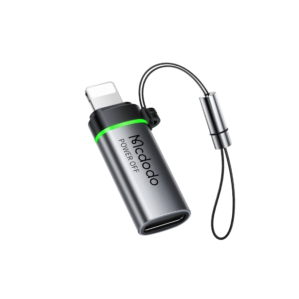 Адаптер за данни и зареждане USB-C - Lightning McDodo OT-2590 Power Off, Черен