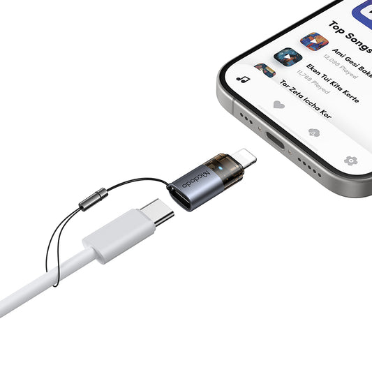 Адаптер за данни и зареждане USB-C - Lightning McDodo OT-7630, Черен