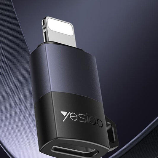 Адаптер за данни и зареждане USB-C - Lightning Yesido GS27, Сив