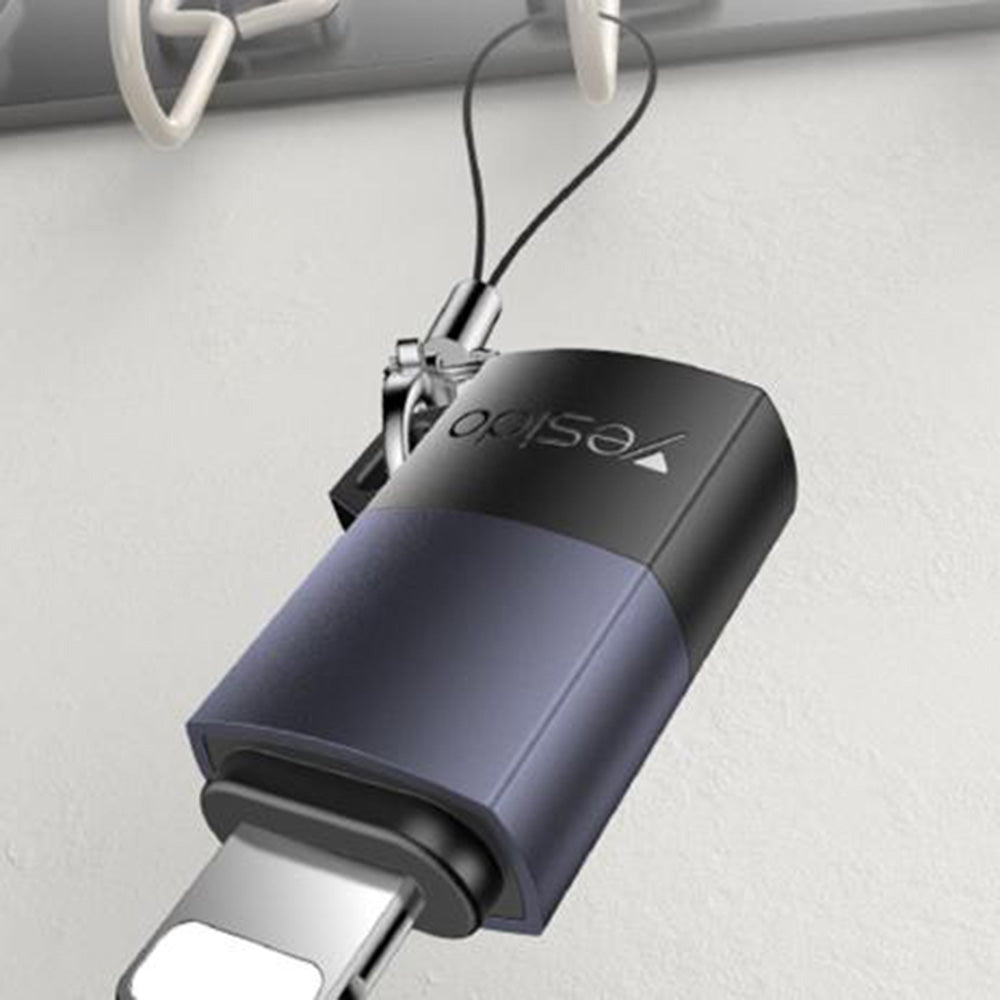 Адаптер за данни и зареждане USB-C - Lightning Yesido GS27, Сив