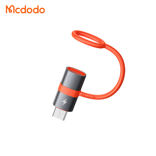 Адаптер за данни и зареждане USB-C - microUSB McDodo OT-3820, Сив