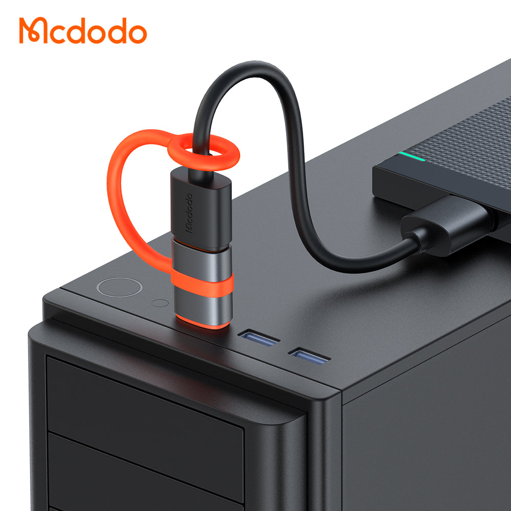 Адаптер за данни и зареждане USB-C - USB-A McDodo OT-3800, Сив