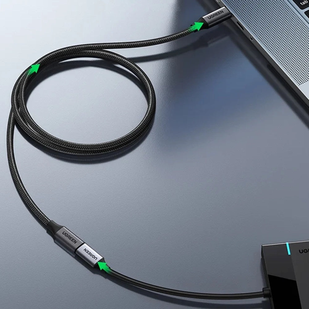 Удължител USB-C UGREEN US372 (45191), 1m, Черен