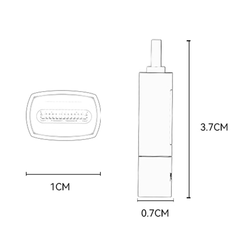 Адаптер за данни и зареждане USB-C - USB-C Yesido GS24 Display, Сив