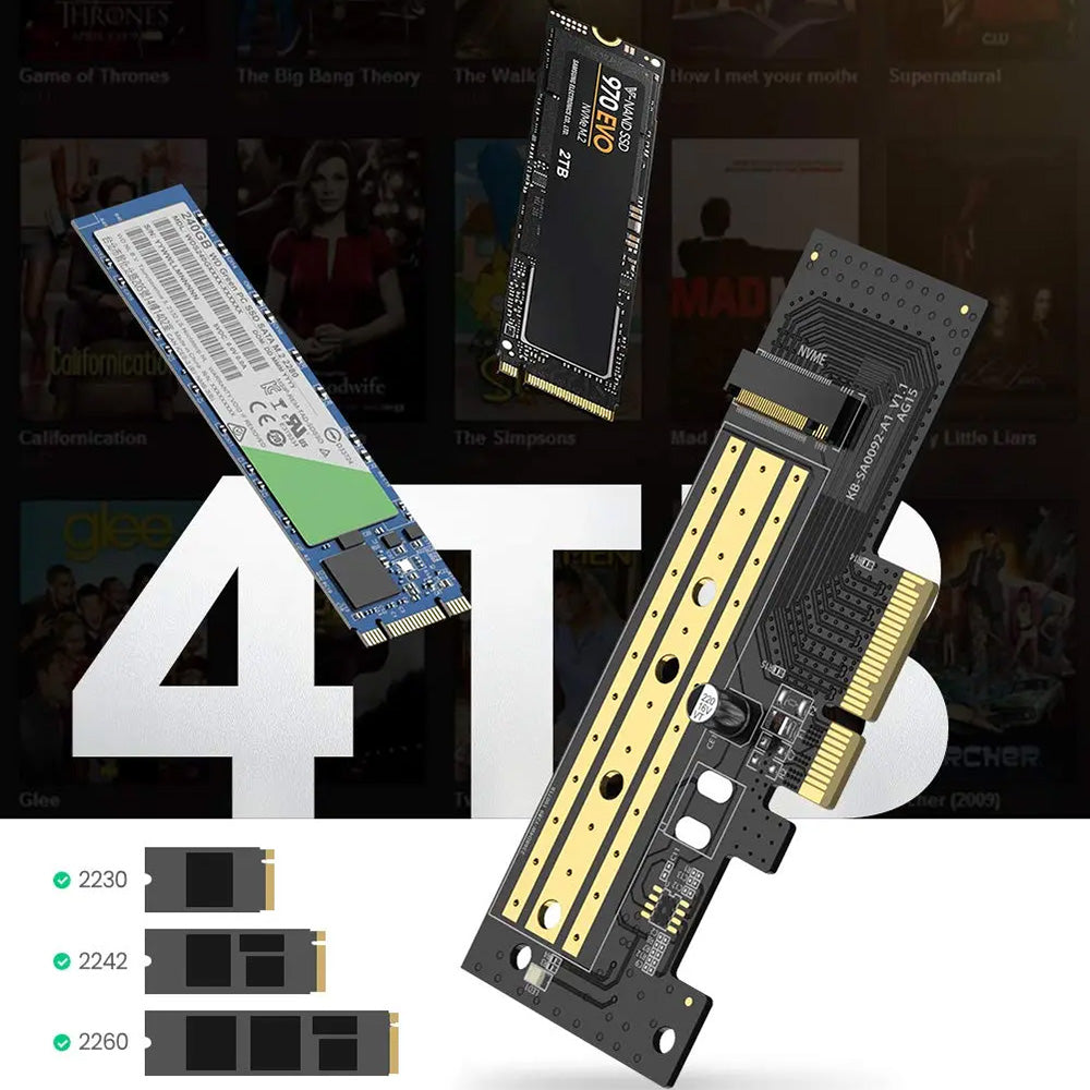 Адаптер Интерфейс SSD UGREEN CM302 (70503), NVMe M.2 - PCIe 3.0 X4