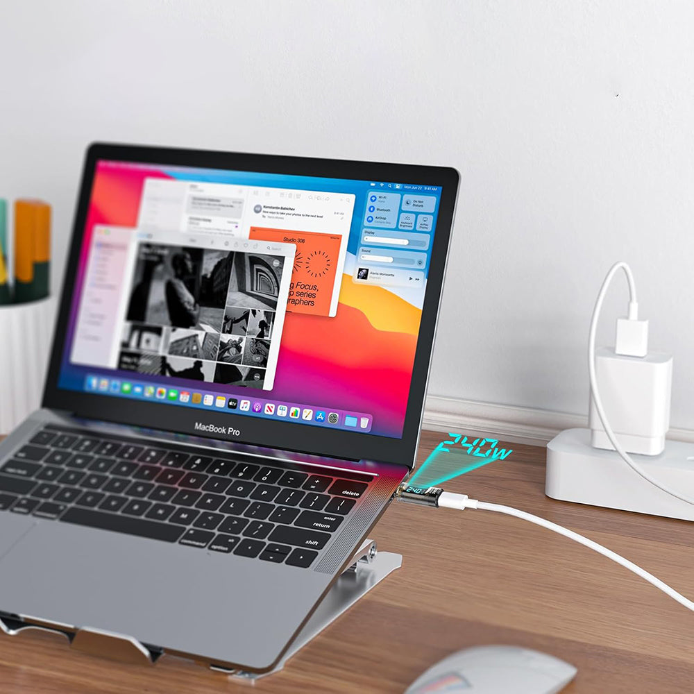 Адаптер Media USB-C Techsuit A23, Сив