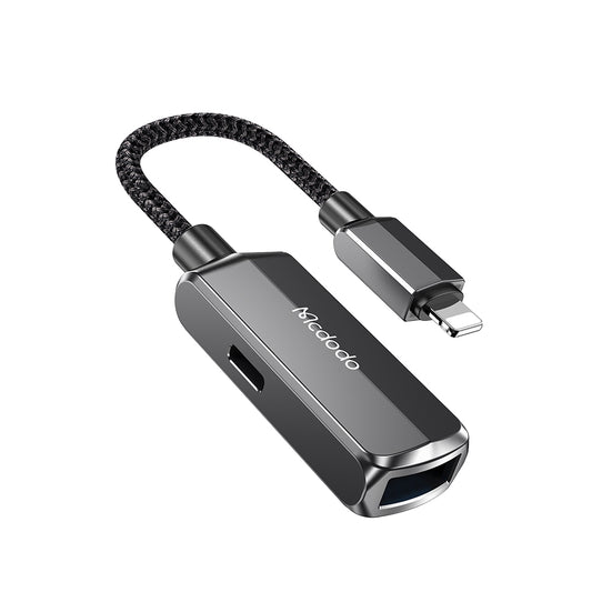 Адаптер OTG Lightning - USB-A McDodo CA-2690, Сив
