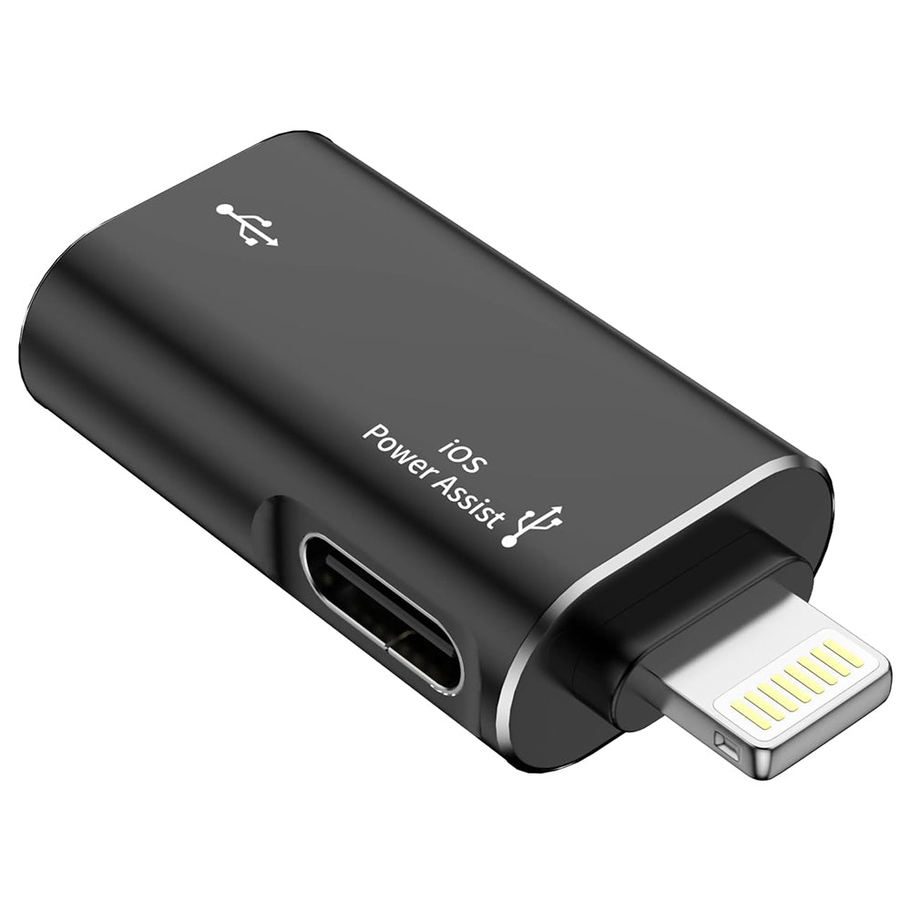 Адаптер OTG Lightning - USB-A Techsuit A18 AluVoltX, Черен