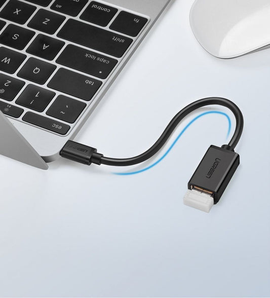 Преходник USB-C към USB-A OTG UGREEN US154, черен
