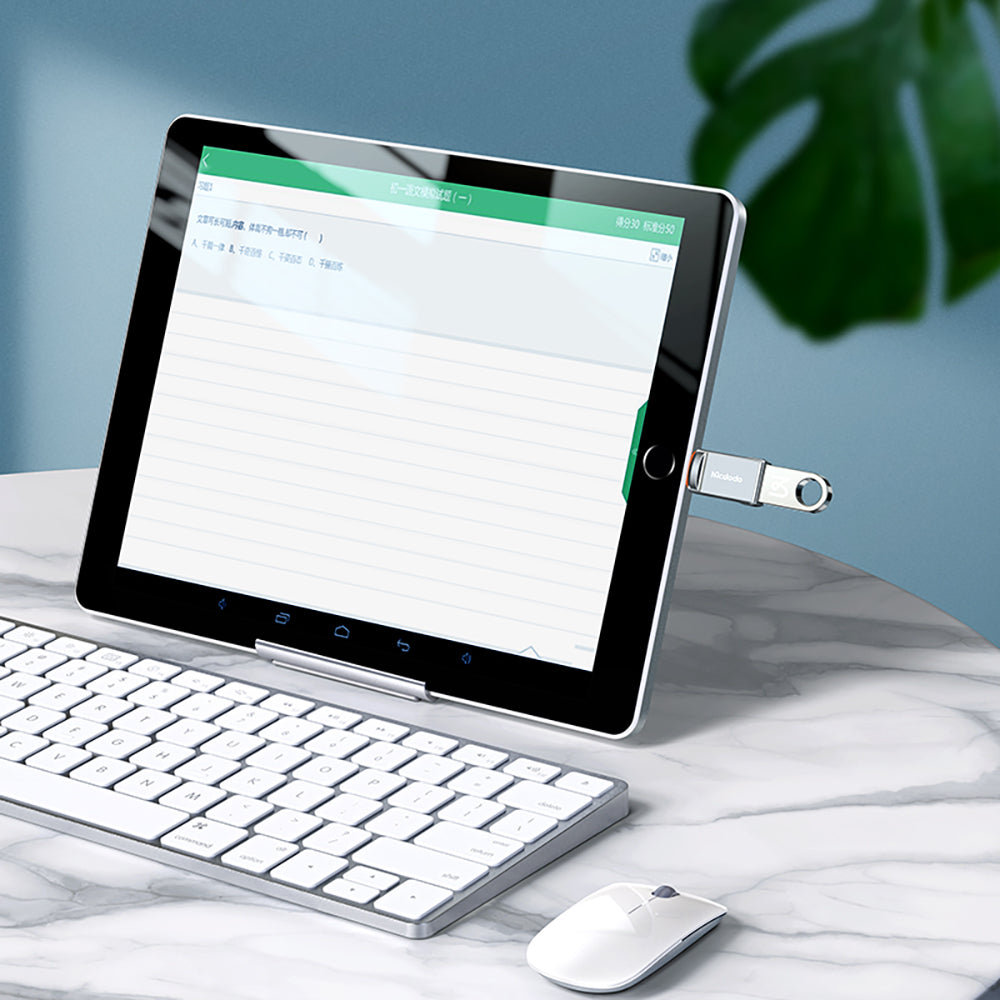 Адаптер OTG USB-C - USB-A McDodo OT-8730, Сив