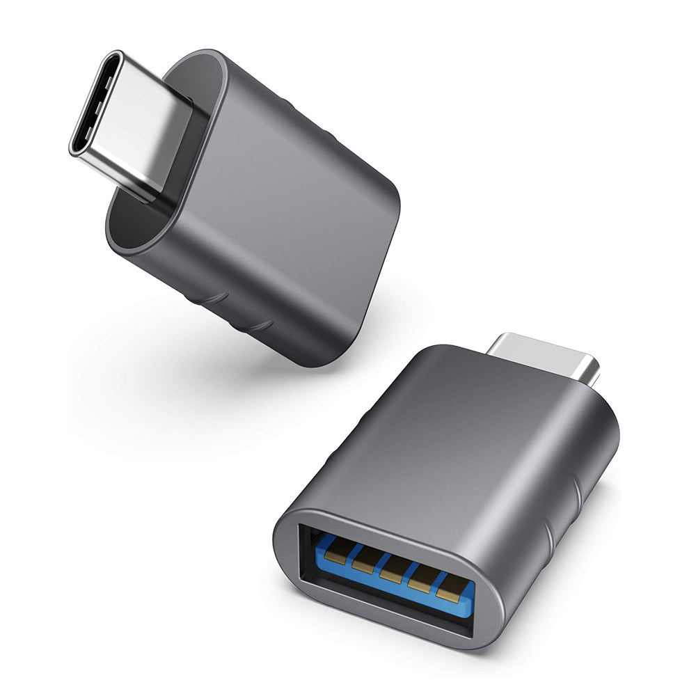 Адаптер OTG USB-C - USB-A Techsuit A10 SlateVolt, Сив