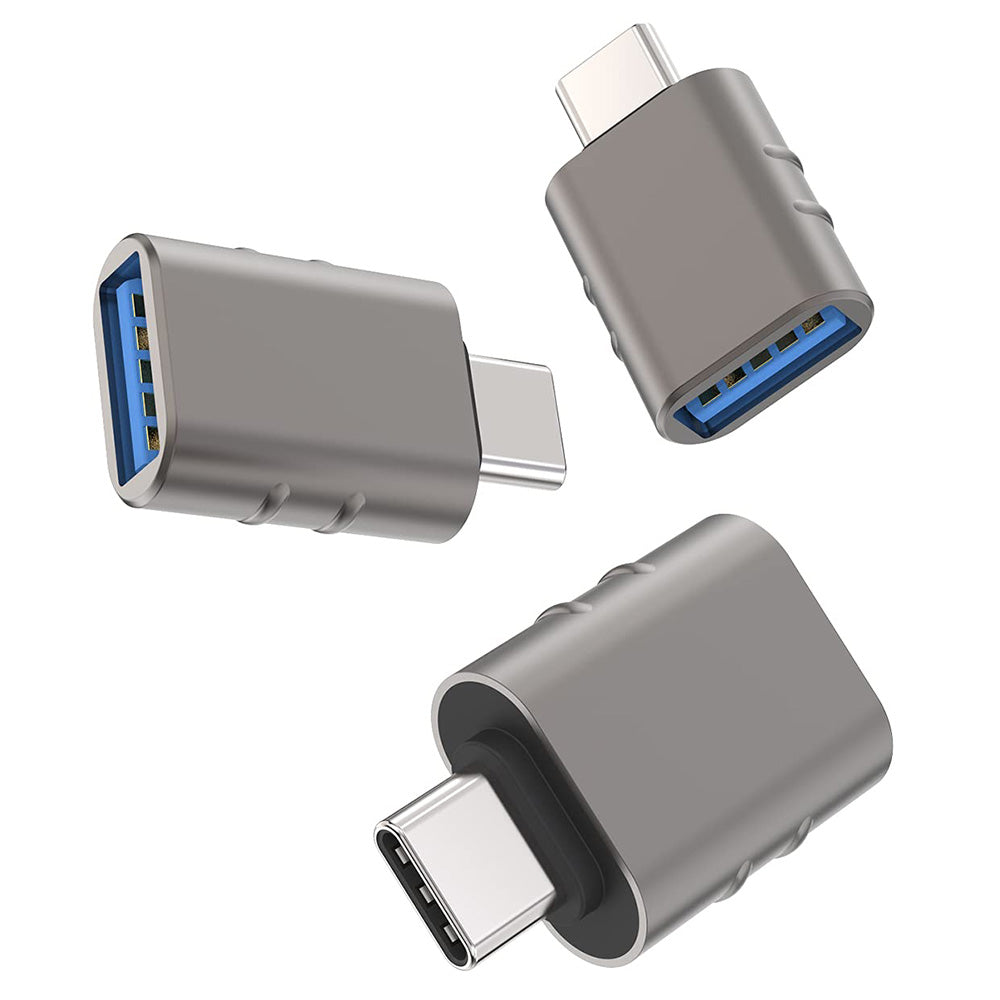 Адаптер OTG USB-C - USB-A Techsuit A10 SlateVolt, Сив