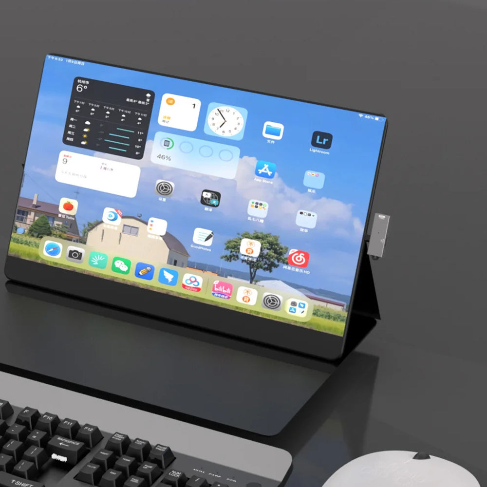 Адаптер OTG USB-C - USB-A Techsuit A21, Сив