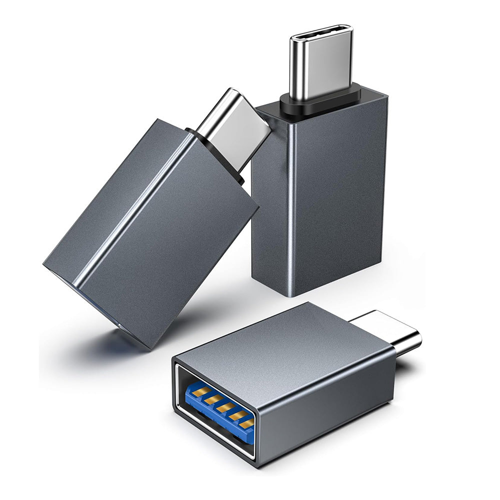 Адаптер OTG USB-C - USB-A Techsuit A8 SlateVolt, Сив