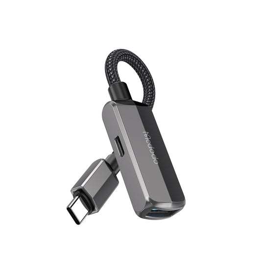 Адаптер OTG USB-C - USB-A / USB-C McDodo CA-2830, Сив