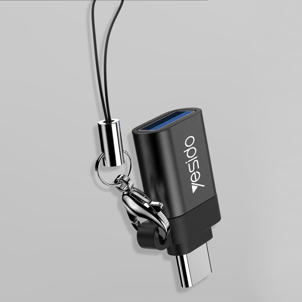 Адаптер OTG USB-C - USB-A Yesido GS06, Черен