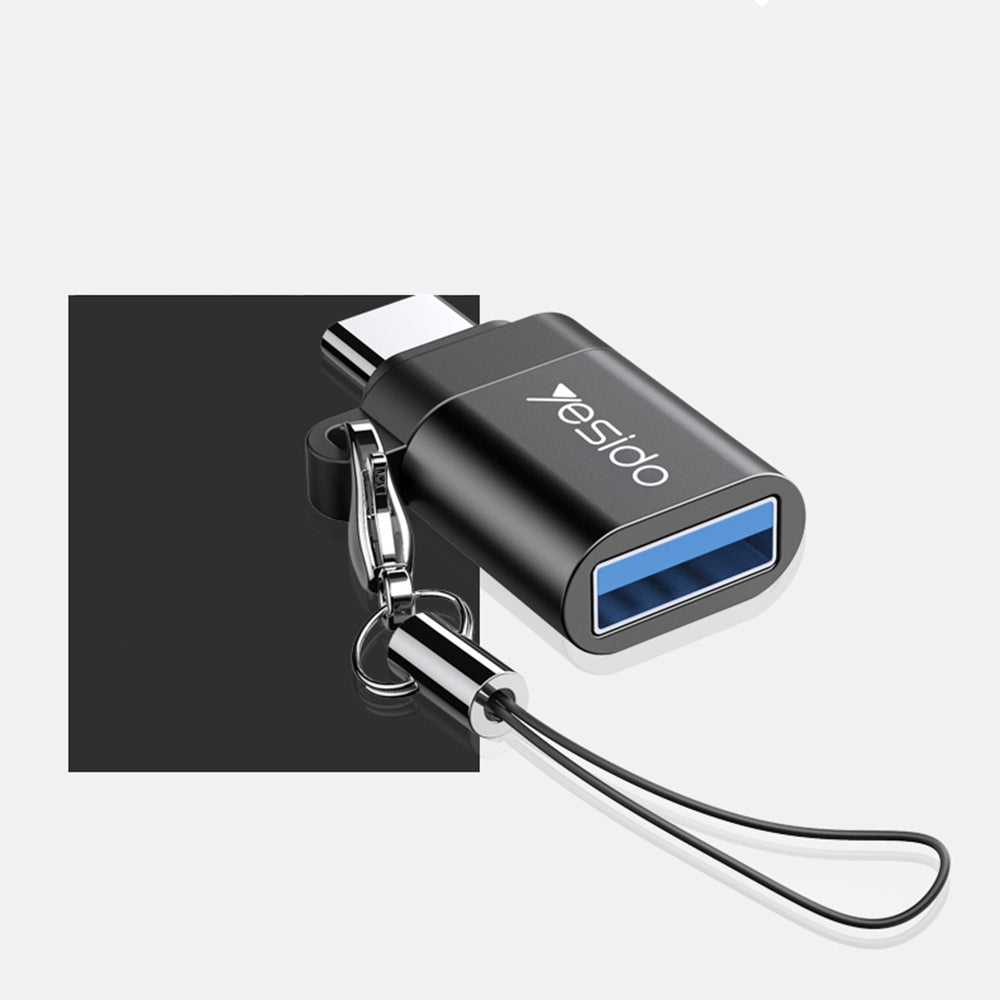 Адаптер OTG USB-C - USB-A Yesido GS06, Черен