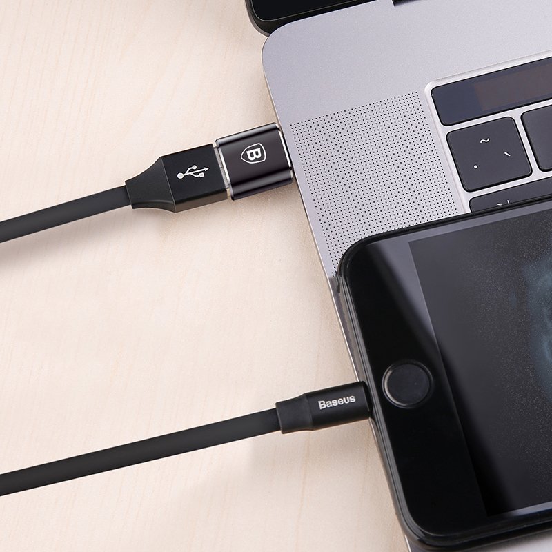 Адаптер OTG USB-C - USB-A Baseus, Черен CATOTG-01