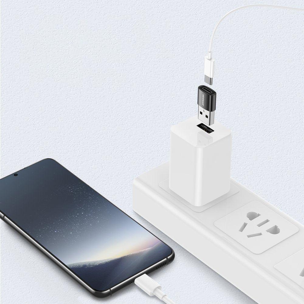 Адаптер за данни и зареждане USB-C - USB-A Joyroom S-H152, Комплект 2 броя, Черен