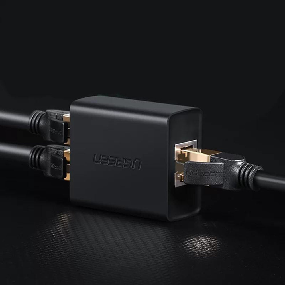Мрежов адаптер UGREEN CM210, RJ45 - 2 x RJ45, Черен