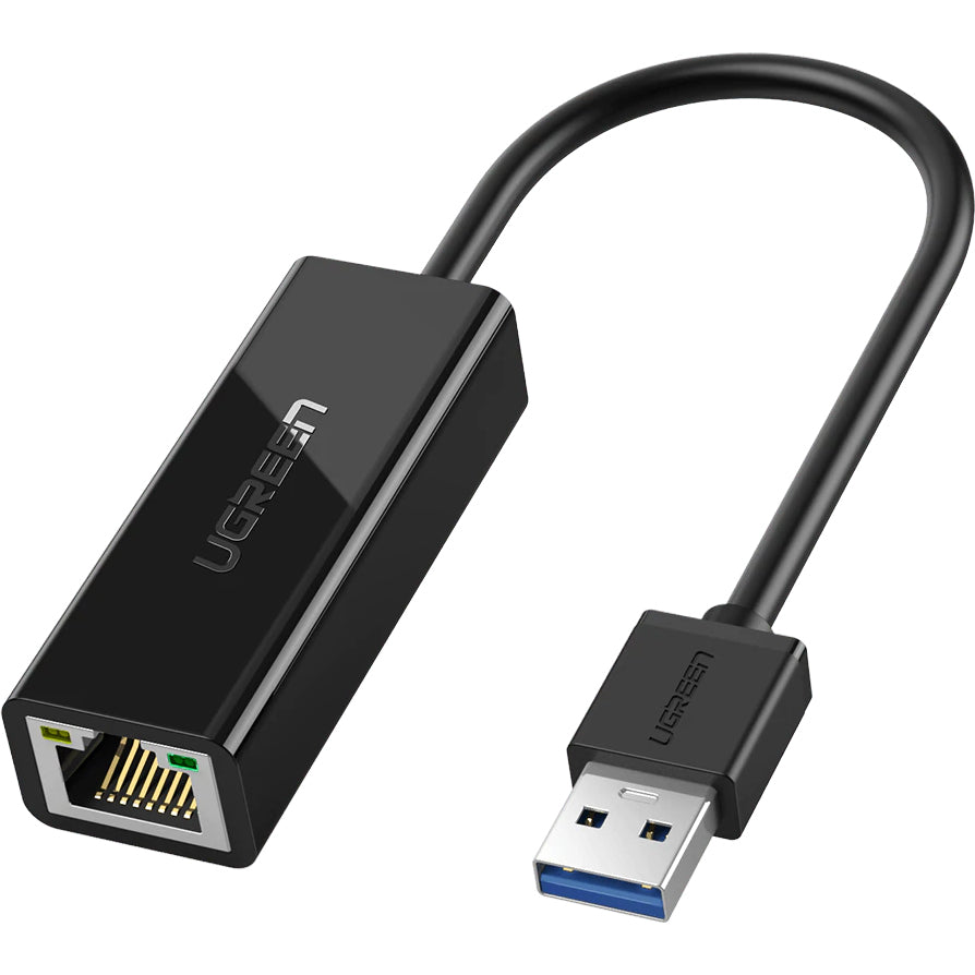 Мрежова карта UGREEN CR111, RJ45, USB 3.0, Черен