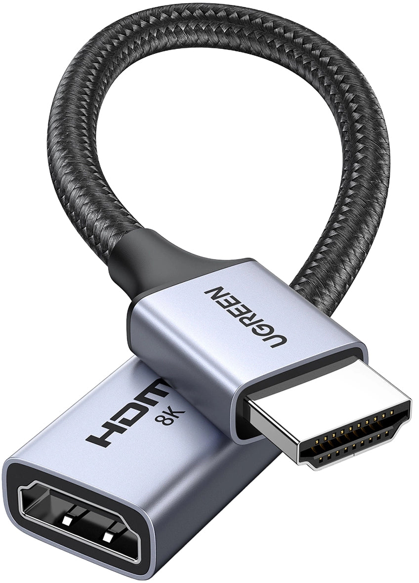 Адаптер за видео UGREEN HD165, HDMI - HDMI, 8K, Сив
